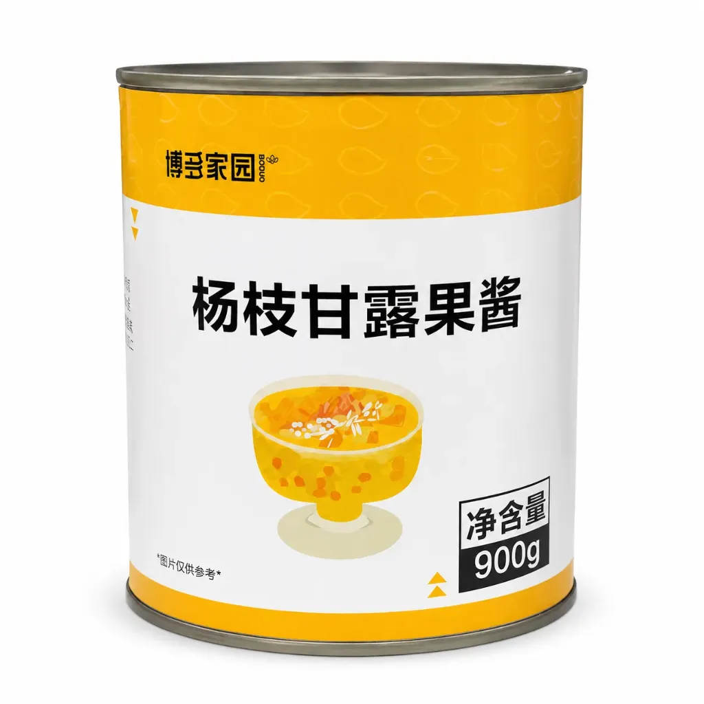 [131900025] CANNED CHILLED MANGO SAGO CREAM WITH POMELO JAM  杨枝甘露果酱 | 900g x 12 jars / Carton