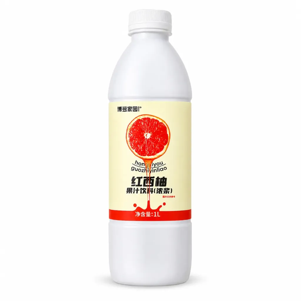 RED GRAPEFRUIT SYRUP 红西柚果汁饮料（博多家园) | 1L x 12 bottles / Carton