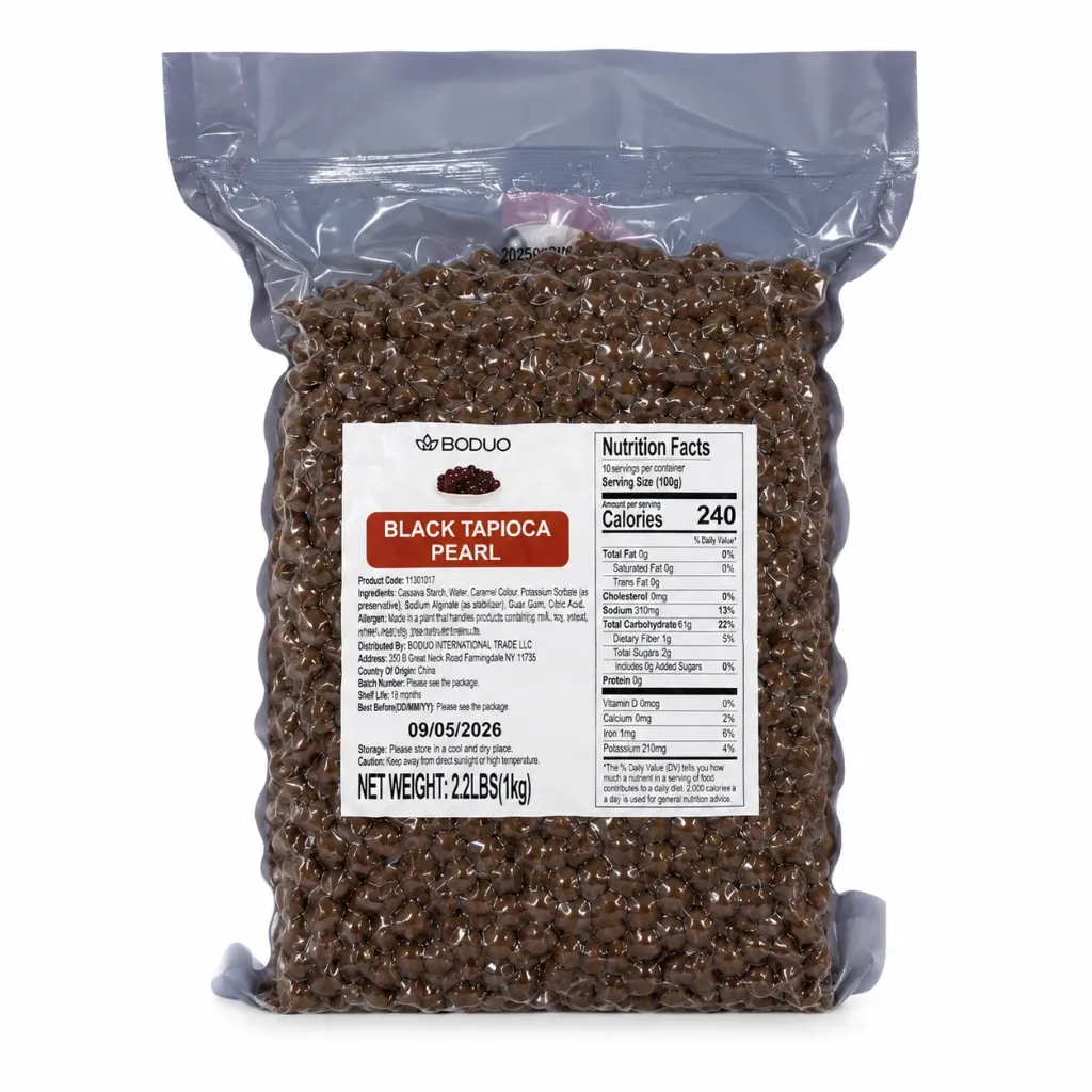 BROWN SUGAR PEARLS (Canada) 黑珍珠（加拿大）(20包*1kg) | 1kg x 20 bags / Carton