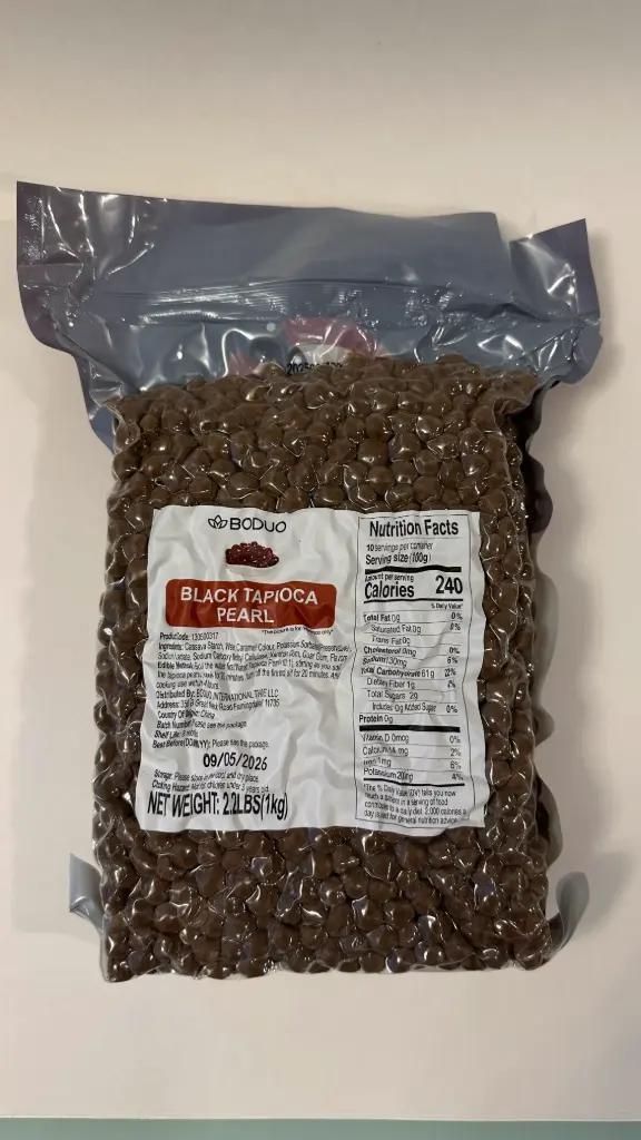 [130500296] BROWN SUGAR PEARLS (Canada) 黑珍珠（加拿大）(20包*1kg) | 1kg x 20 bags / Carton