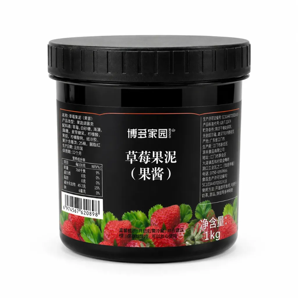 STRAWBERRY FRUIT PUREE 草莓果泥果味酱 | 1.3kg x 12 cans / Carton