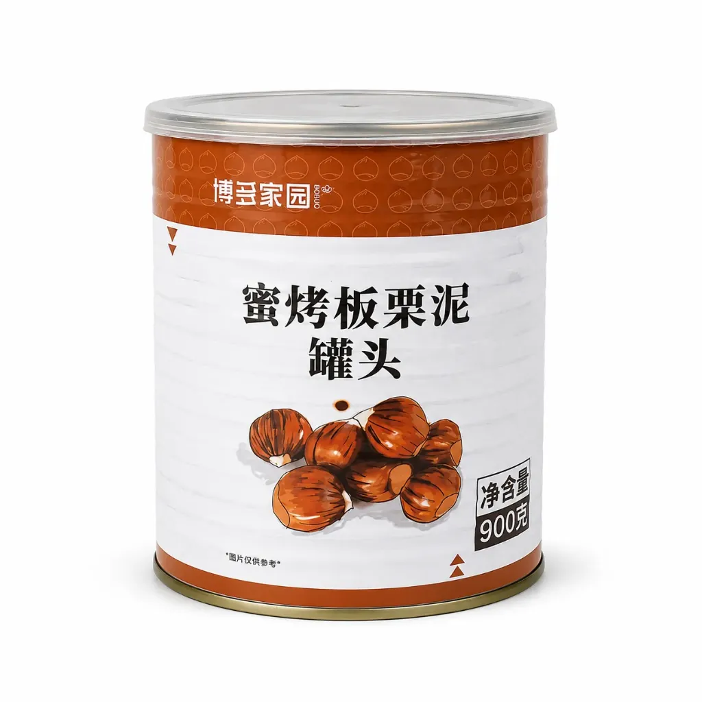 [131900038] CANNED HONEY ROASTED CHESTNUT PURÉE 蜜烤板栗泥罐头 | 900g x 12 cans / Carton