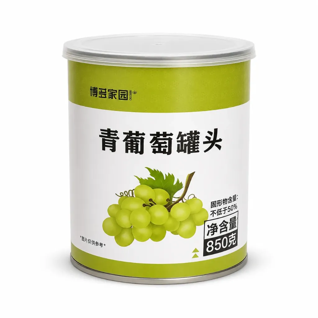 [131900050] CANNED GREEN GRAPE 青葡萄罐头 | 850g x 12 cans / Carton