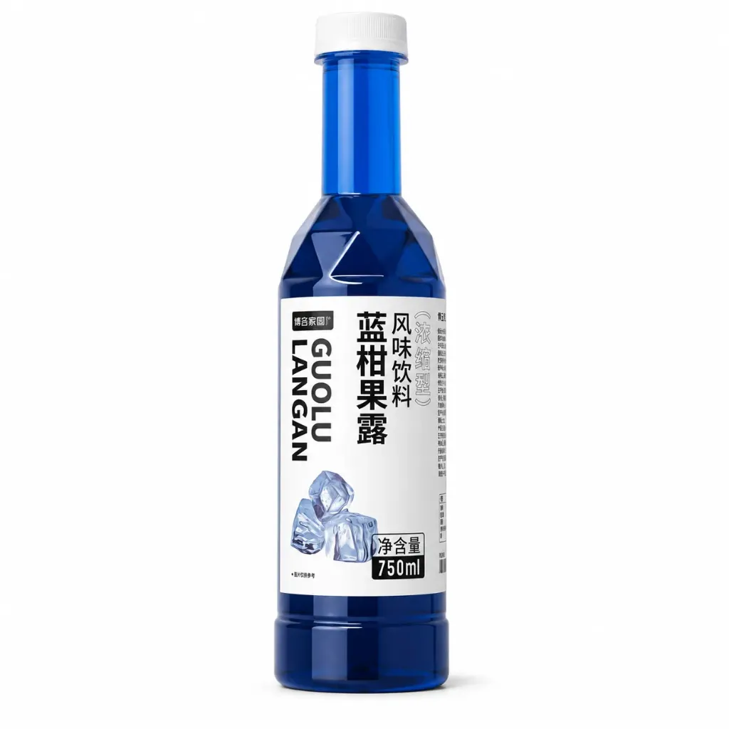 BLUE CURACAO CONCENTRATED SYRUP 蓝柑果露风味饮料 | 750 mL x 12 bottles / Carton
