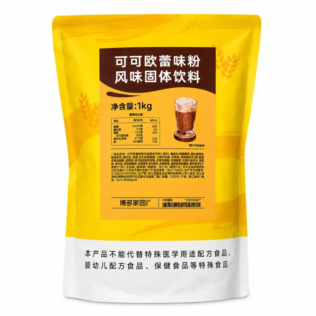 COCOA AU LAIT FLAVORED POWDER  可可欧蕾味粉固体饮料 | 1kg x 20 bags / Carton