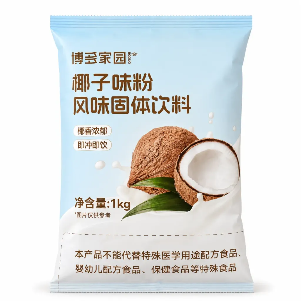 COCONUT FLAVORED POWDER 椰子味粉固体饮料（博多家园) | 1kg x 15 bags / Carton