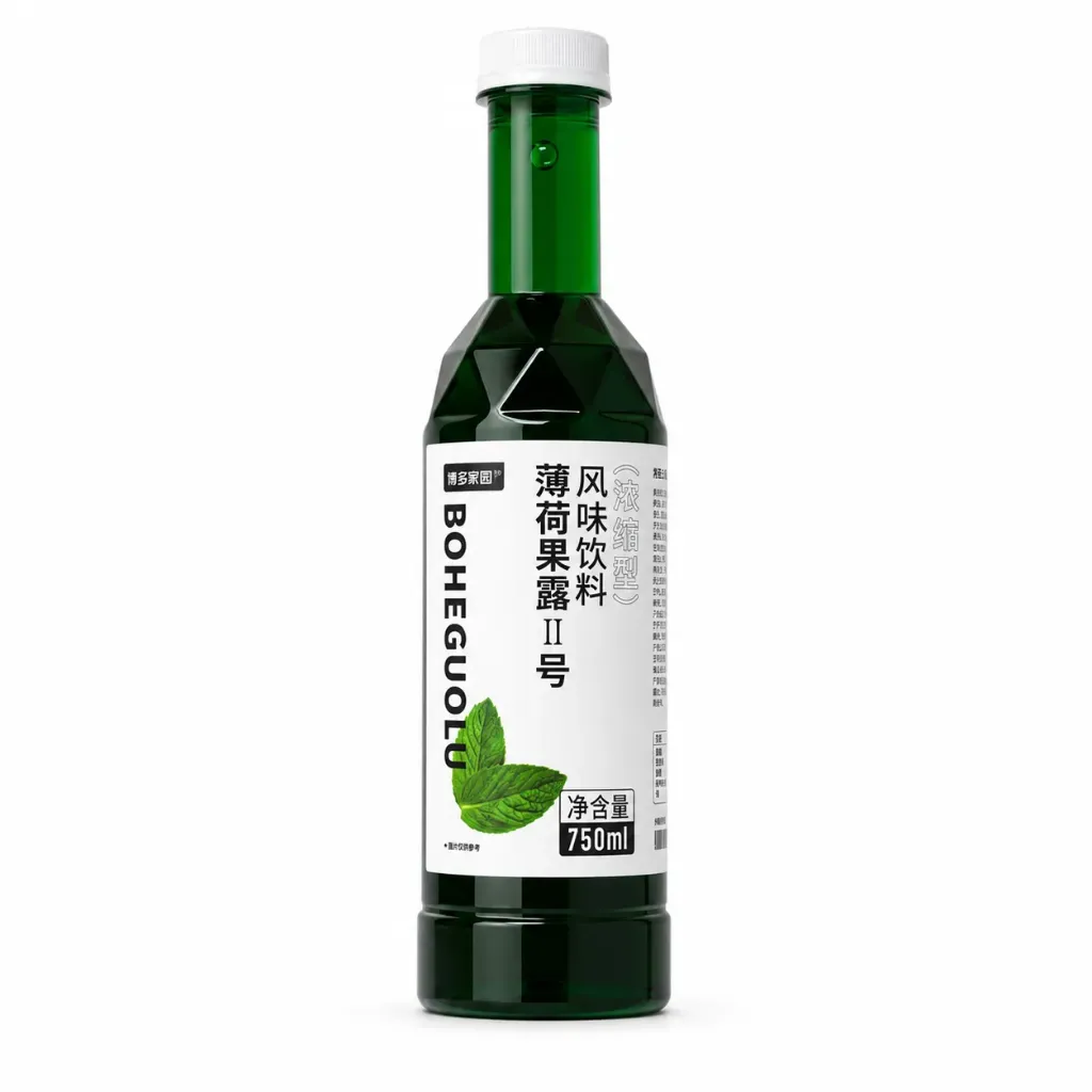 MINT CONCENTRATED SYRUP NO.2 薄荷果露风味饮料2号 | 750mL x 12 bottles / Carton