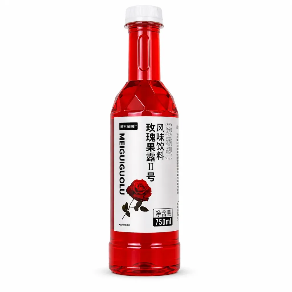[130100042] ROSE CONCENTRATED SYRUP NO.2 玫瑰果露风味饮料2号 | 750mL x 12 bottles / Carton