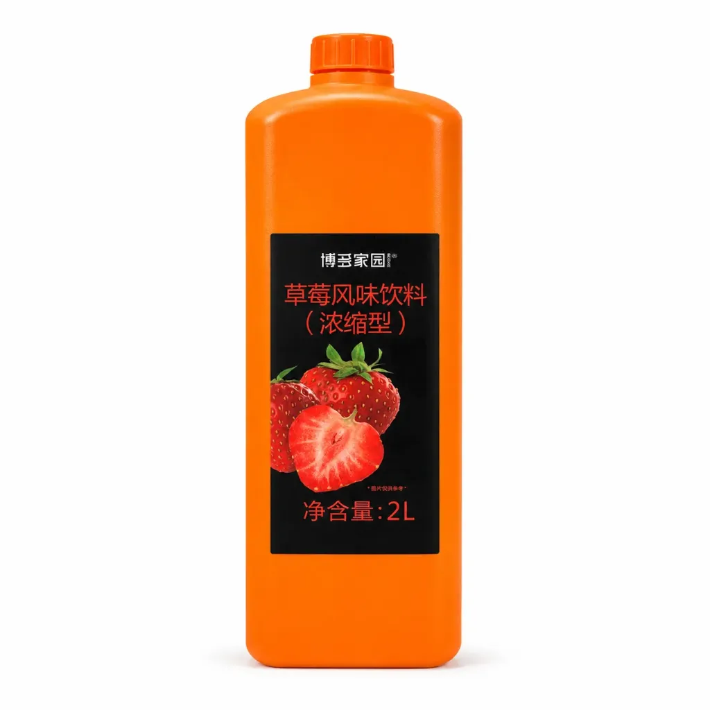 [130100003] STRAWBERRY SYRUP 草莓风味饮料（博多家园) | 2L x 8 bottles / Carton