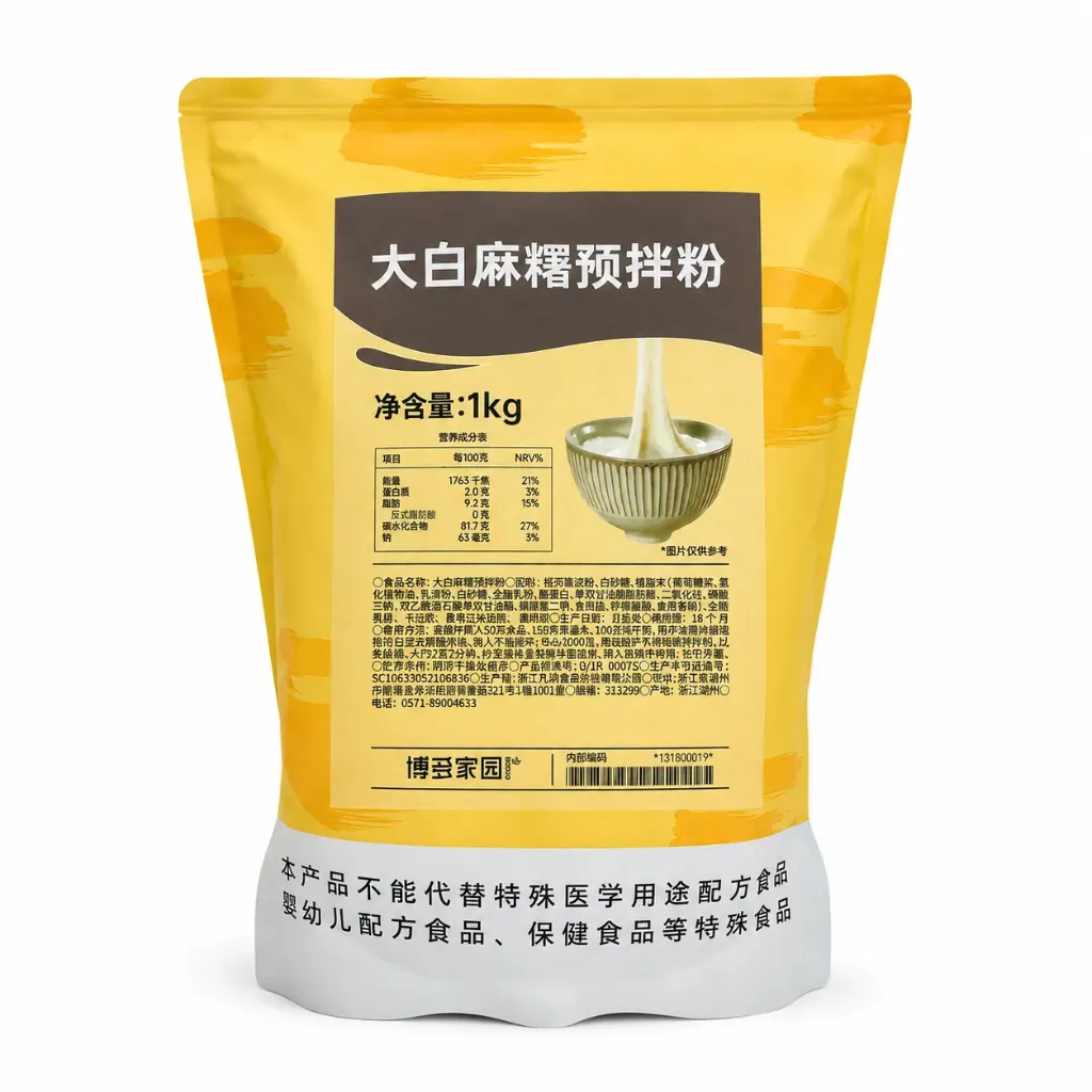 [131800019] WHITE MOCHI PREMIXED POWDER 大白麻薯预拌粉 | 1kg x 20 bags / Carton