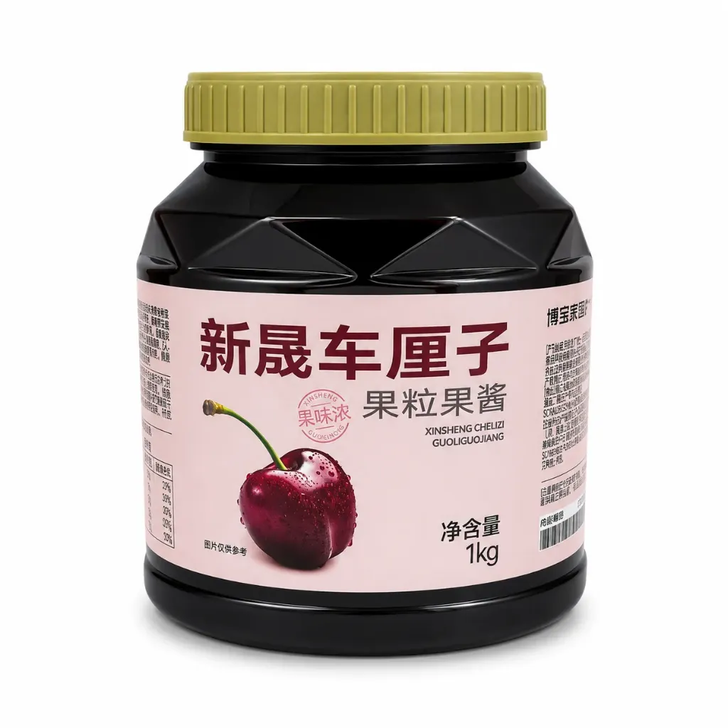[130300264] XINSHENG CHERRY JAM 新晟车厘子果粒果酱（博多家园）| 1kg x 12 jars / Carton