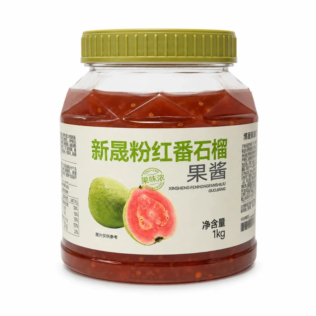 [130300094] XINSHENG PINK GUAVA JAM 新晟粉红番石榴（博多家园) | 1kg x 12 jars / Carton